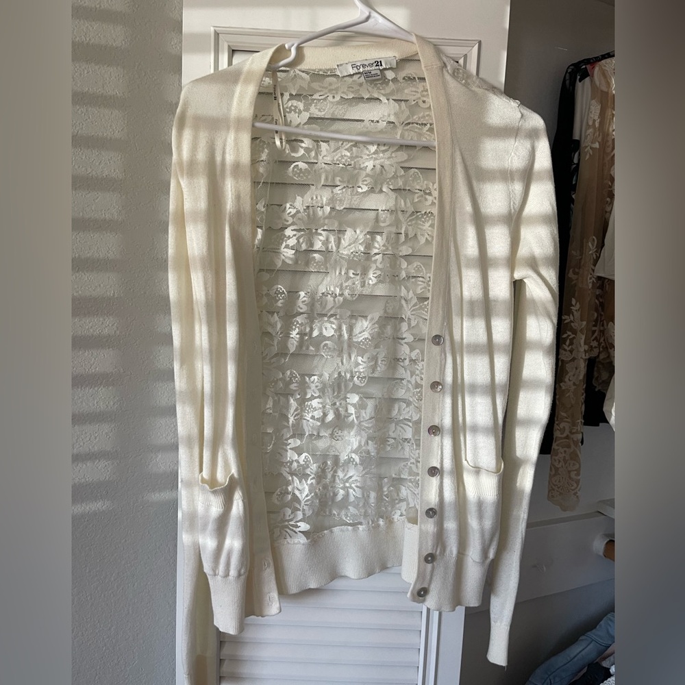 Lace Backing Cardigan
